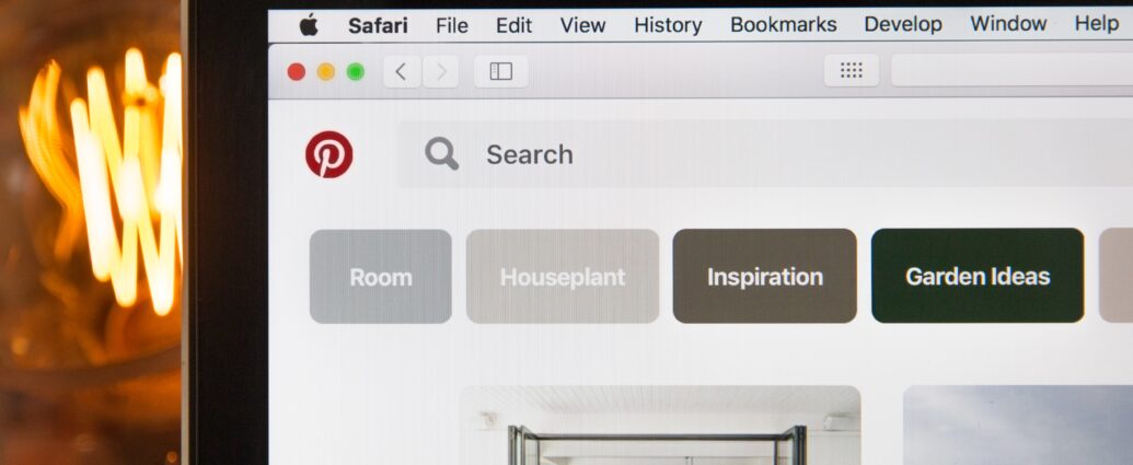 Pinterest home screen