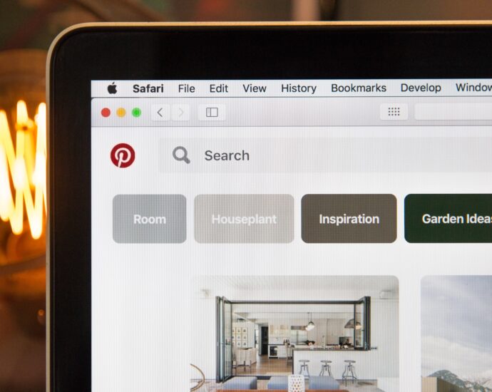 Pinterest home screen