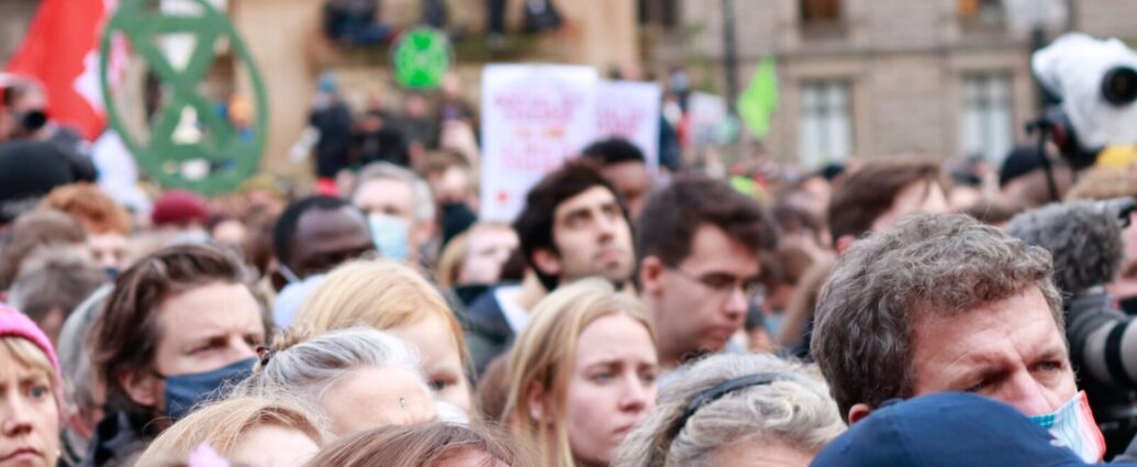 Crowd at a protest