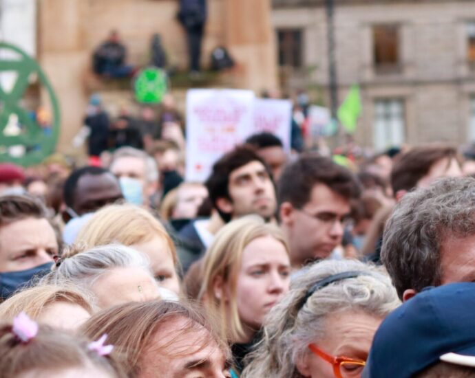 Crowd at a protest