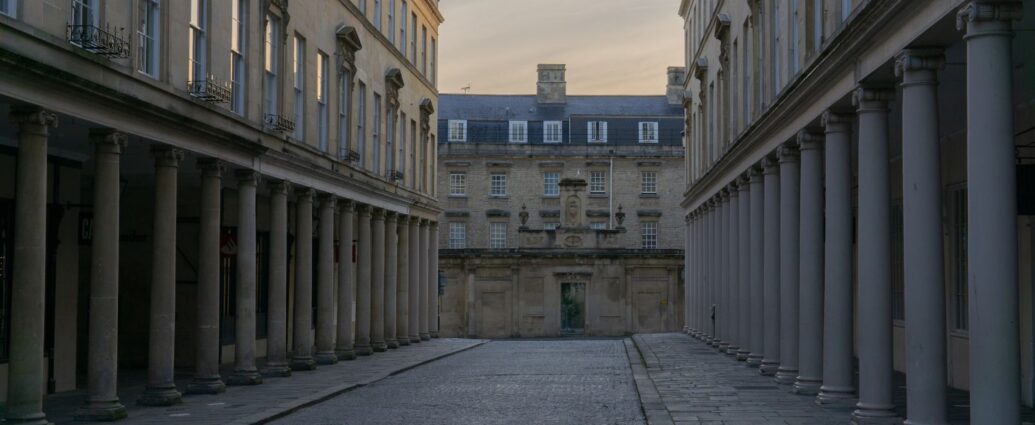 Street in Bath, the setting of Netflix's Queen Charlotte: A Bridgerton Story.