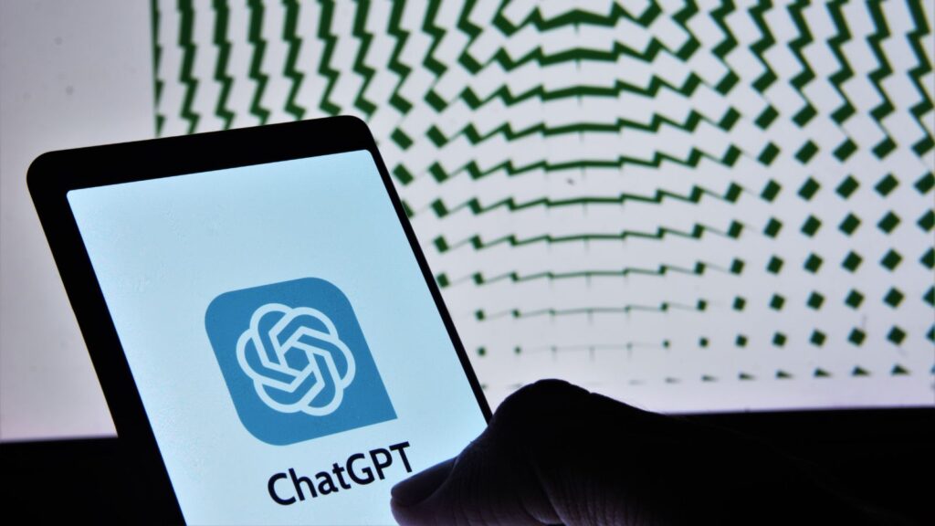 AI ChatGPT on phone screen