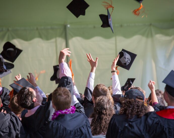 Students graduating late as a result of strike action.