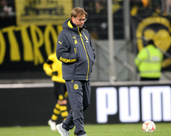 Jurgen Klopp on the pitch