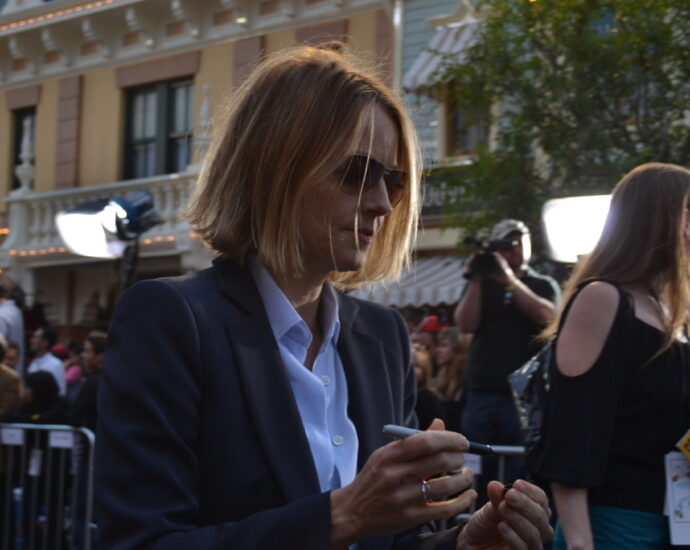 Jodie Foster at a premiere