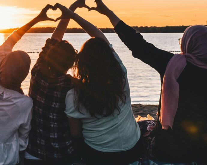 A group of female friends