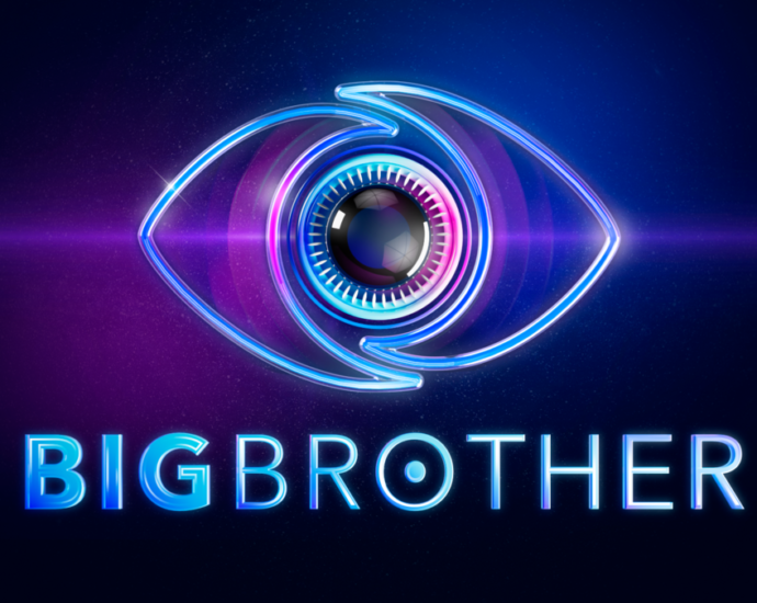 Big Brother logo and eye with camera lens at the centre