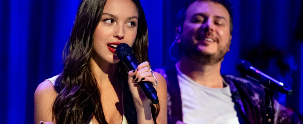Olivia Rodrigo performing in September 2023