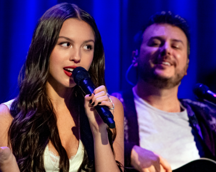 Olivia Rodrigo performing in September 2023