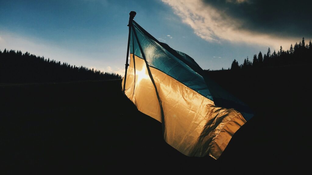 Image of Ukrainian flag as a featured photo of an article about North Korean soldiers captured by Ukrainian military