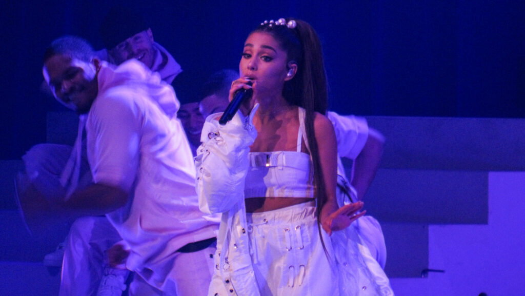 Ariana Grande performing