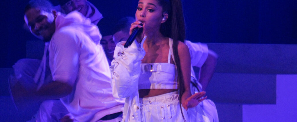 Ariana Grande performing